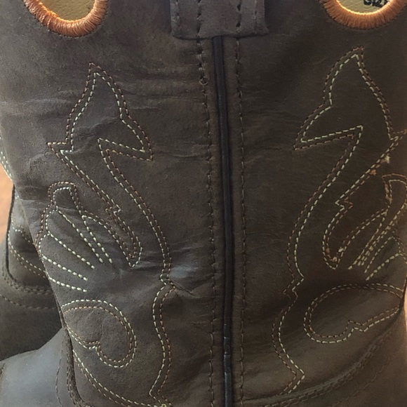 Masterson Boot Co. brown leather pull on boots EUC.  Perfect for a RODEO. - Picture 4 of 12